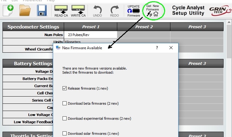 CA Setup Utility Firmware Fetching